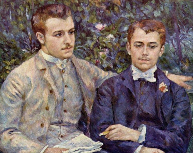 Pierre-Auguste Renoir Portrait of Charles and Georges Durand Ruel, china oil painting image